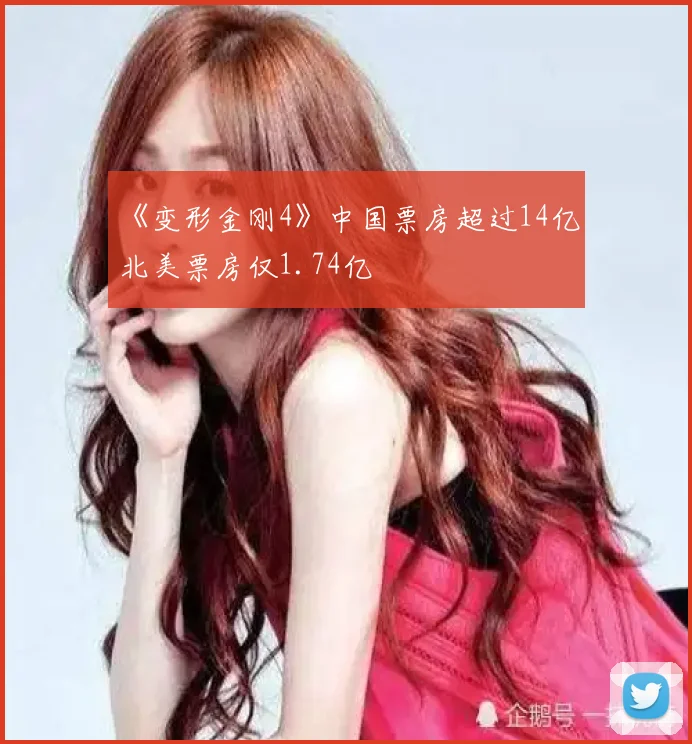 《变形金刚4》中国票房超过14亿 北美票房仅1.74亿