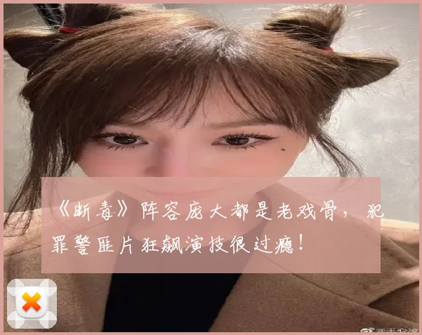 《断毒》阵容庞大都是老戏骨，犯罪警匪片狂飙演技很过瘾！